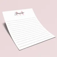 Minimalist Lined Personalized Monogram Stationery