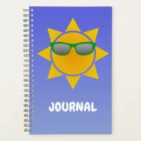 Cool Orange Sun with Green Shades Journal