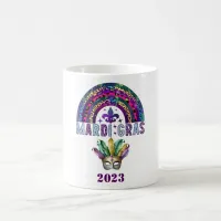 Mardi Gras Rainbow and Mask Coffee Mug