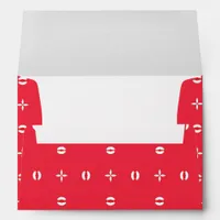 Christmas Holiday Charm Pattern 09 -  Envelope