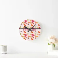 Fall Round Clock