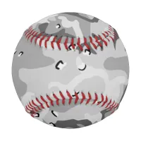 Military Winter Gray Camouflage Pattern Baseball