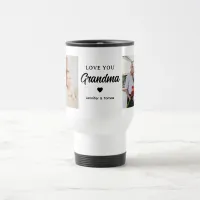 Modern Collage Photo Love You Grandma Best Gift Travel Mug