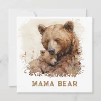 *~* Photo MAMA BEAR  Ap72 Cub Mother's Day Card