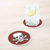 Skull and Crossbones Drink Coaster
