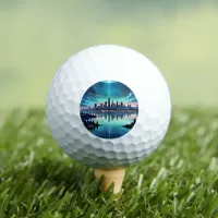 Out of this World - Magical Nighttime Skyline Golf Balls