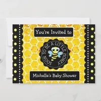 Bumblebee Honeybee Themed Baby Shower Invitation