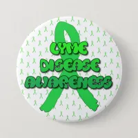 Lyme Disease Awareness Ribbon Button