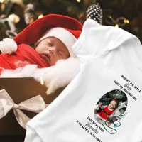 Christmas Might Sleep Under Tree Baby First Xmas Baby Bodysuit