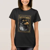 Steampunk Raven Steambirds Black T-Shirt