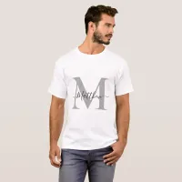 Personalize Monogram Initial Name Unisex T-Shirt