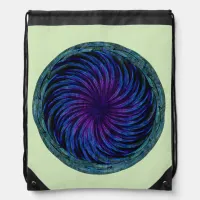 Ethereal Swirl Drawstring Bag