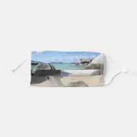 Scenic Beach at The Baths on Virgin Gorda, BVI Adult Cloth Face Mask