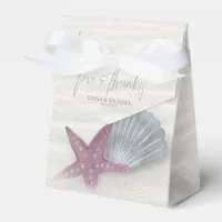 White Sands Love & Thanks Plum/Steel Blue ID605 Favor Boxes