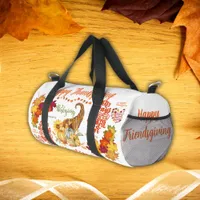 Thanksgiving Friendsgiving Autumn on white | Duffle Bag