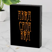 Abracadabra Wood Box Sign