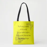 Irish Blessing: Wings of a Butterfly Tote Bag