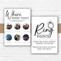 Bridal Shower Game | Ring Hunt | Photo Game Invitation