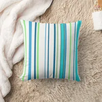 Modern Stripes Striped Throw Pillow