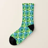 Socks - Quilt Pattern in Blues and Greens