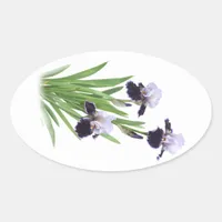 Iris Trio Oval Sticker