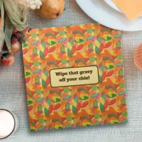 Abstract Leaves Thanksgiving Cloth Napkin