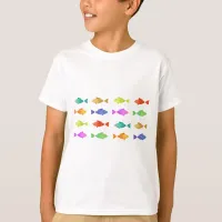 Cute colorful fish pattern  T-Shirt