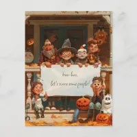 Halloween Family Postcard