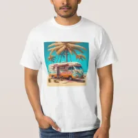 Retro RV and Palm Trees T-Shirt