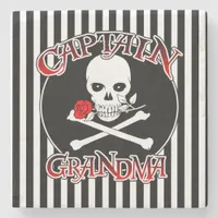 Captain Grandma Marble Stone Coaster