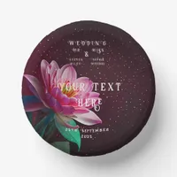 Floral Lotus Wedding Suite | Starry Night Romance Paper Bowls