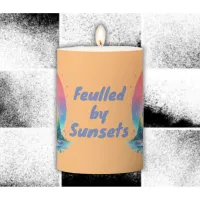 Fuelled by Sunsets Cute Cottage Core | Pillar Candle