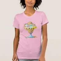 Yummy Whimsical Ice Cream Sundae T-Shirt