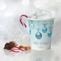 Christmas Ornaments Turquoise ID251  Paper Cups