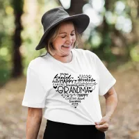 Cute Typography Heart Grandma Granny Nana  Tri-Blend Shirt