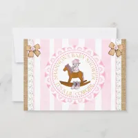 Lil' Cowgirl girl' country and Western Baby Shower Invitation