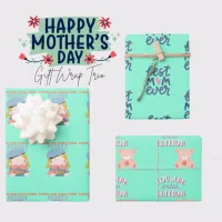 Mother's Day Wrapping Paper Trio