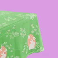 Green Easter Bunny Tablecloth