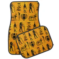 Elegant Ancient Egypt Hieroglyphs Symbols Car Floor Mat