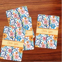 Vintage 60s Vibe Mod Abstract Floral Theme  Jumbo Poker Cards