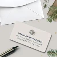 Elegant Snowflake Address Labels