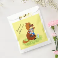 Funny and cute pony with baby - kids birthday  favor bag