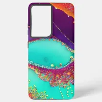 Pretty Abstract Beachy Art Samsung Galaxy S21 Ultra Case