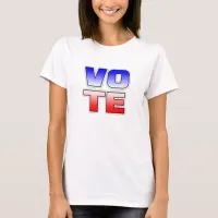 VOTE Red, White and Blue Textology Shirt