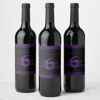 6th Wedding Anniversary Custom Wine Label