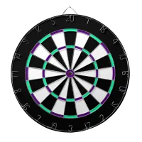 White, Black, Green and Blue Metal Cage Dartboard