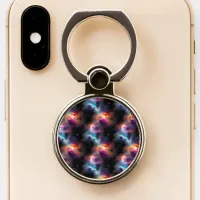 Stellar Symphony Galactic Nebulas Pattern Phone Ring Stand