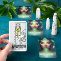 Glowing Goddess of Light Digital Fantasy Art Tarot