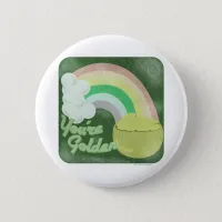 You Are Golden! Vintage style Button