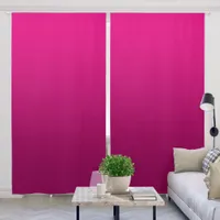 Hot Pink Dark Magenta Gradient Blackout Curtains